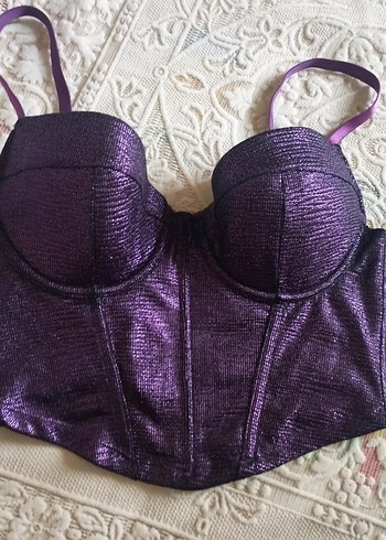 Mor Gotik Glamour Büstiyer Sütyen 80 C - Görsel 6