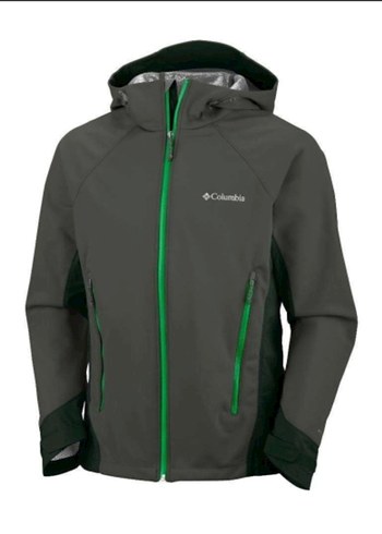 Columbia Gri Kapüşonlu Fermuarlı Erkek Ceket - Görsel 4