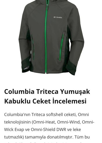 Columbia Gri Kapüşonlu Fermuarlı Erkek Ceket - Görsel 5