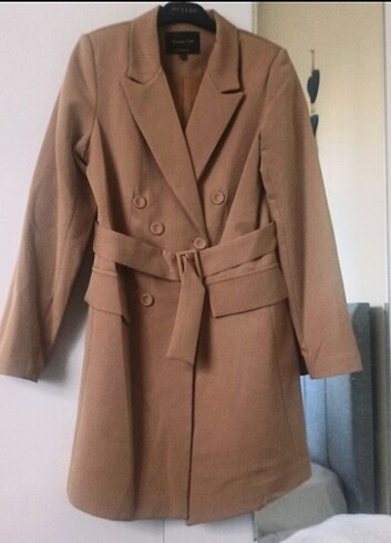Massimo dutti kruvaze uzun blazer ceket