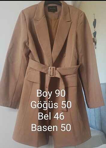 Massimo Dutti Massimo dutti kruvaze uzun blazer ceket