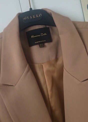 Massimo Dutti Massimo dutti kruvaze uzun blazer ceket