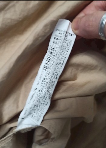 l Beden ten rengi Renk Bej Keten Kadın Uzun Elbise