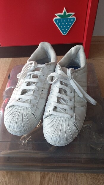 Adidas superstar 38 2/3 orjinal ayakkabi