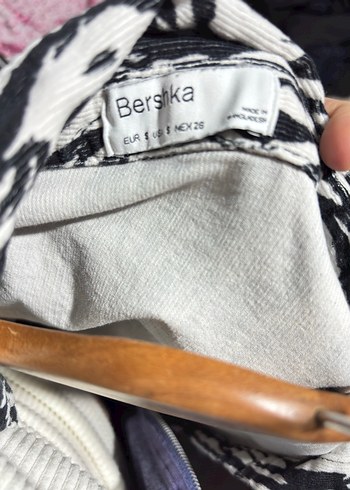 Zebra Desenli Uzun Kollu Kadife Gömlek - Görsel 5