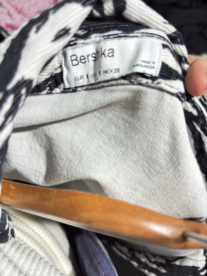 Zebra Desenli Uzun Kollu Kadife Gömlek - Görsel 5