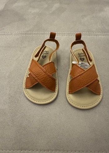 18 Beden Kahverengi deri Erkek Çocuk sandalet