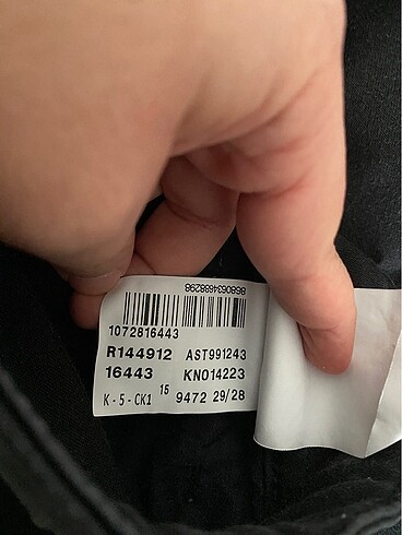 29 Beden Siyah kot pantolon