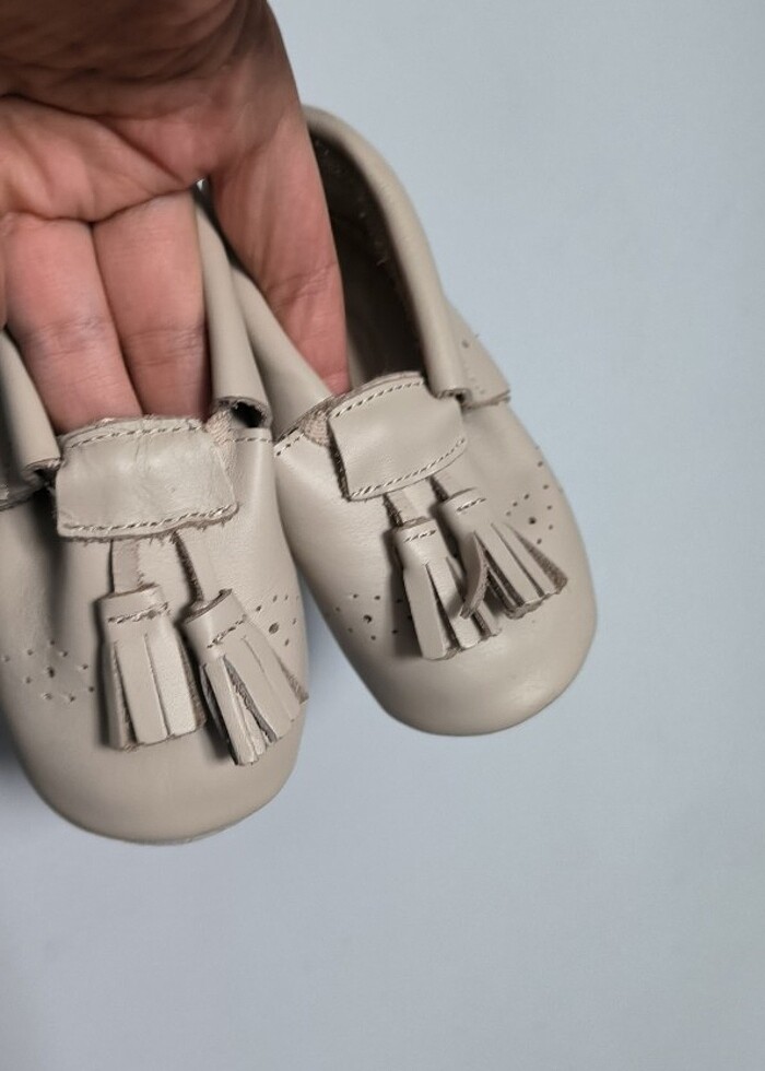 Kanz hakiki deri bebek ayakkabısı - Görsel 2