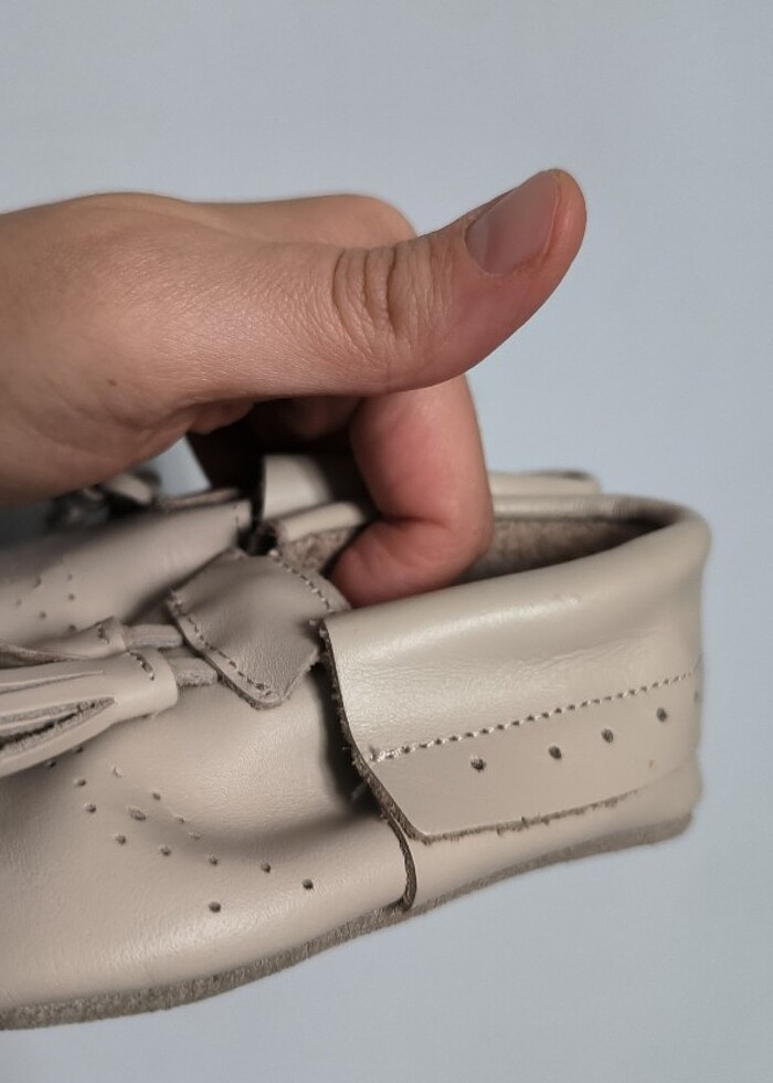 Kanz hakiki deri bebek ayakkabısı - Görsel 4