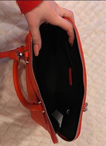  Beden turuncu Renk Zara çanta