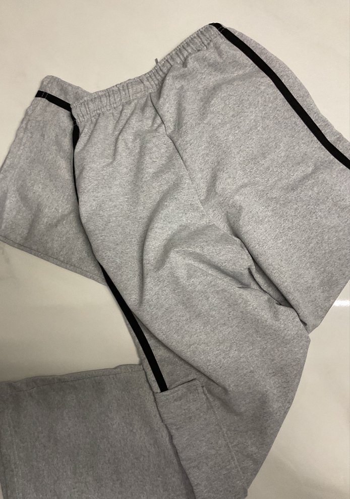 Gri Bel Bantlı Kadın Eşofman Altı - Görsel 3