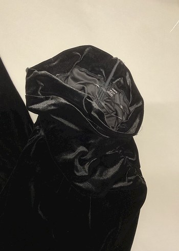 Siyah Drapeli Uzun Kadın Elbise - Görsel 3