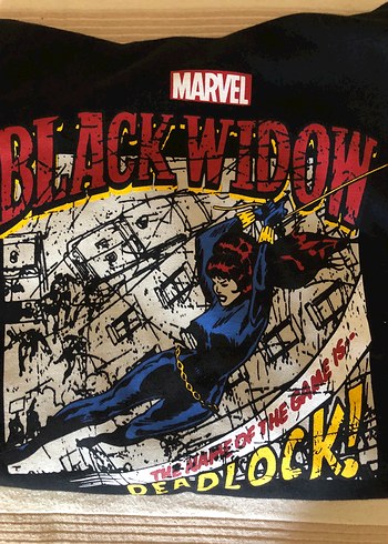 s Beden Marvel Siyah Kapüşonlu Sweatshirt
