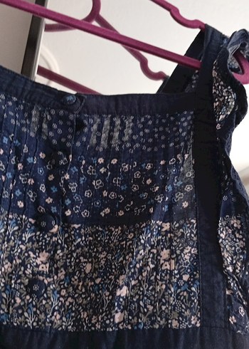 Lacivert Bohem Salaş Uzun Hamile Eteği - Görsel 3