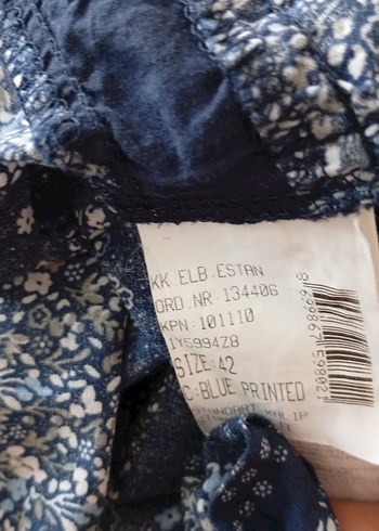 Lacivert Bohem Salaş Uzun Hamile Eteği - Görsel 6