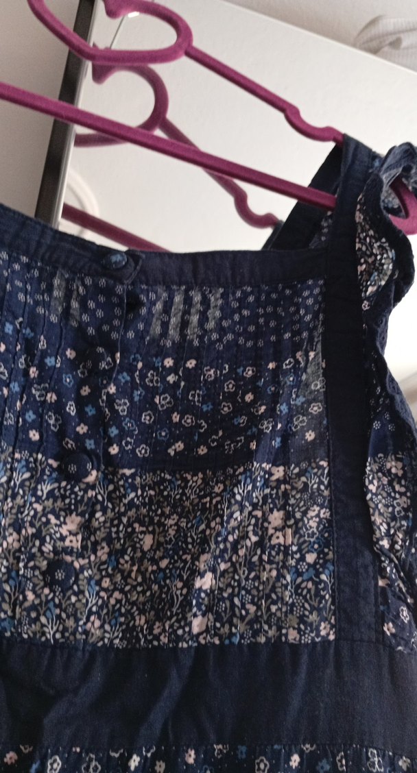 Lacivert Bohem Salaş Uzun Hamile Eteği - Görsel 3