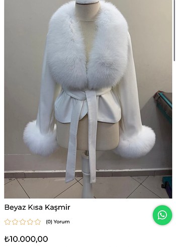 Beyaz Kürk Detaylı  Ceket - Görsel 2