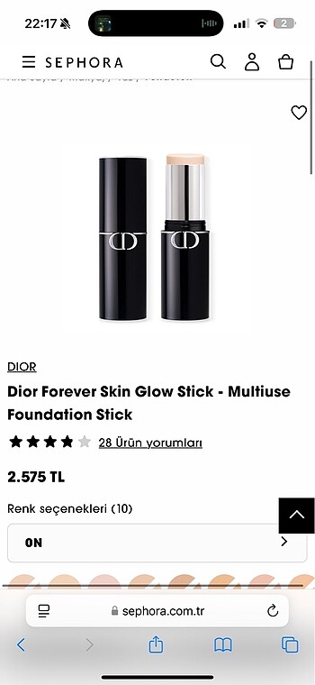 Dior fondoten