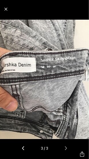 30 Beden Erkek jean bershka