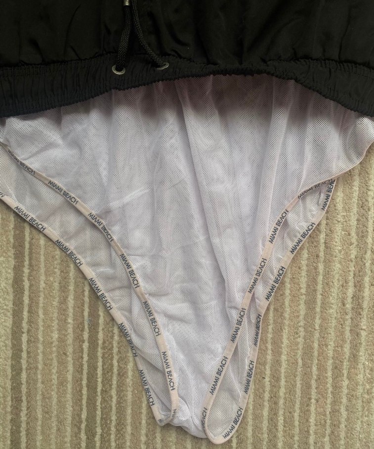 Unisex Siyah deniz Şortu - Görsel 5