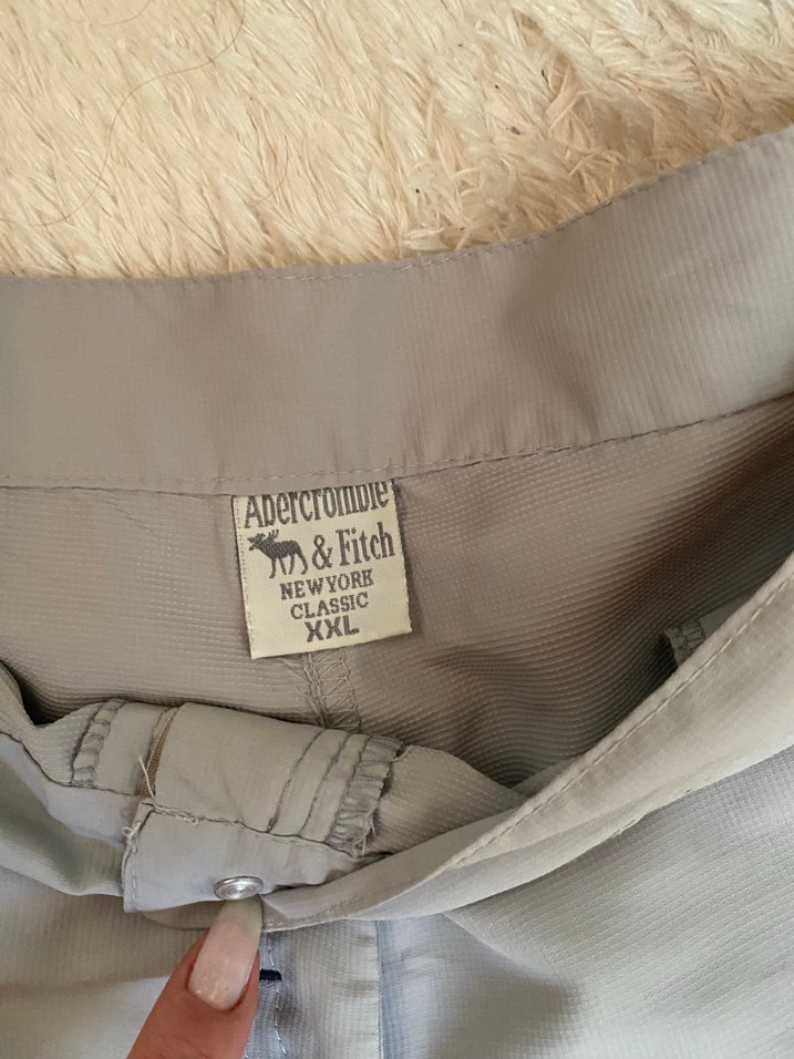 Gri Desenli Düğmeli Mini Şort - Görsel 5