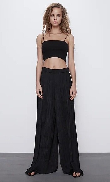 Zara / Pileli Palazzo Pantalon