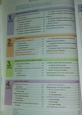 Tuna Ortaöğretim Kimya 10. Sınıf Kitabı - Görsel 2