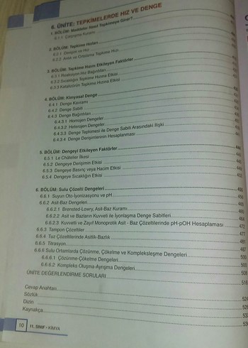 11. Sınıf Ortaöğretim Kimya Ders Kitabı - Görsel 6