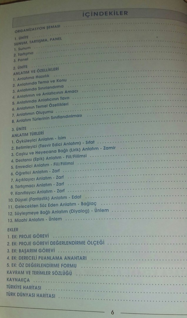 Dil ve Anlatım 10. Sınıf Ders Kitabı - Görsel 2