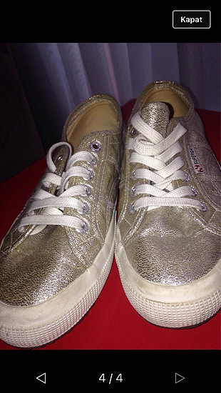 Superga SUPERGA metalik ayakkabı