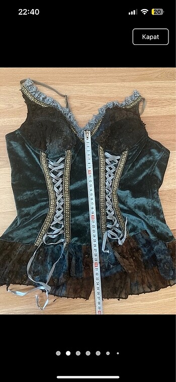 victorian büstiyer bluz - Görsel 2