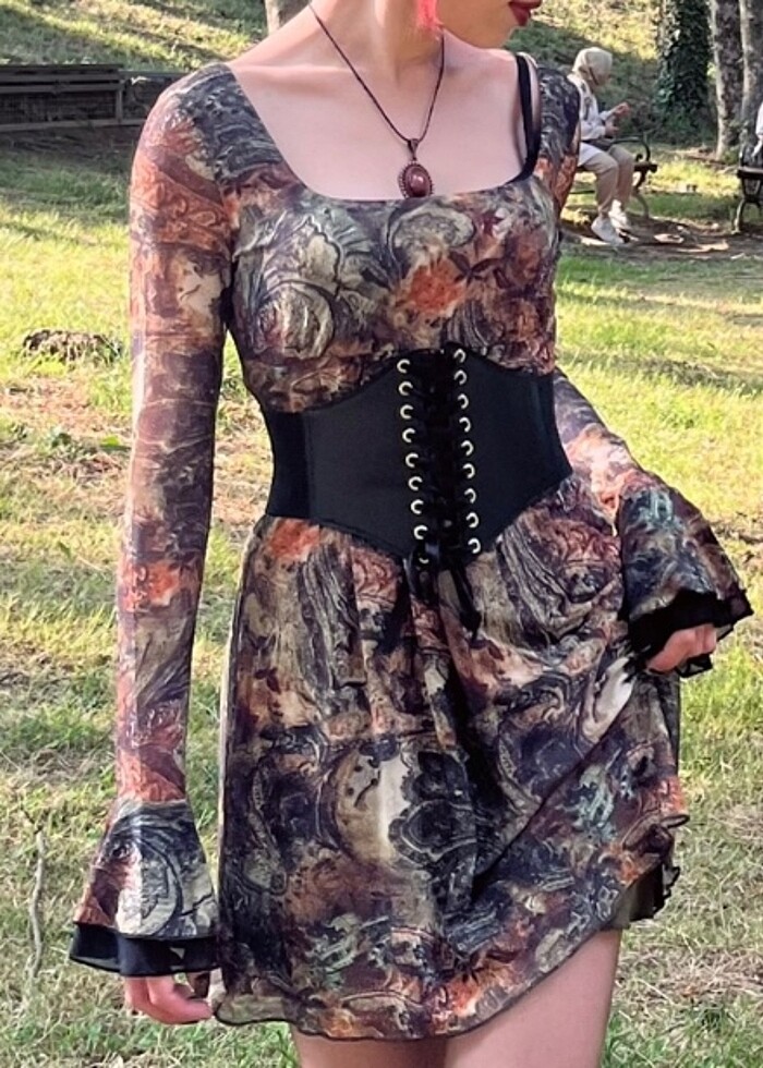 y2k vintage elbise - Görsel 2