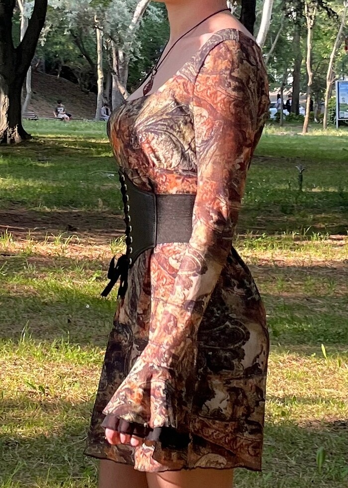 y2k vintage elbise - Görsel 3