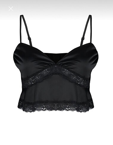 dantelli saten bluz - Görsel 5