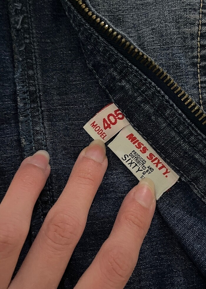 Miss Sixty y2k vintage Kot Ceket - Görsel 5