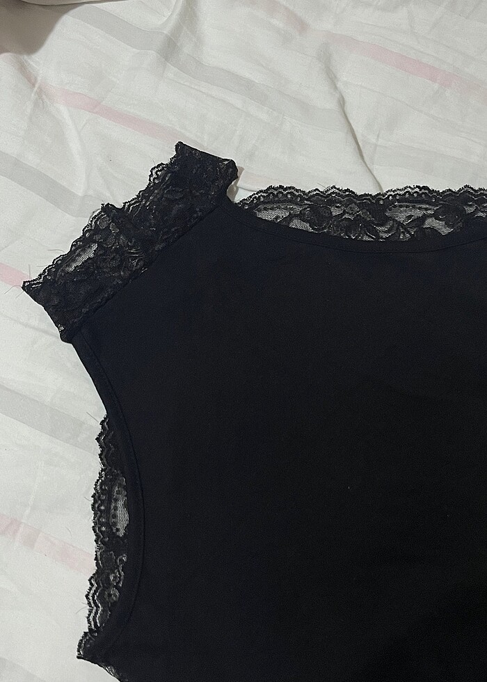 dantel gothic bluz - Görsel 2