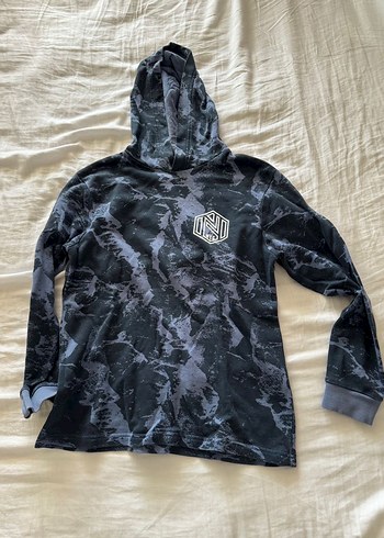 Kapüşonlu Erkek Çocuk Batik Sweatshirt