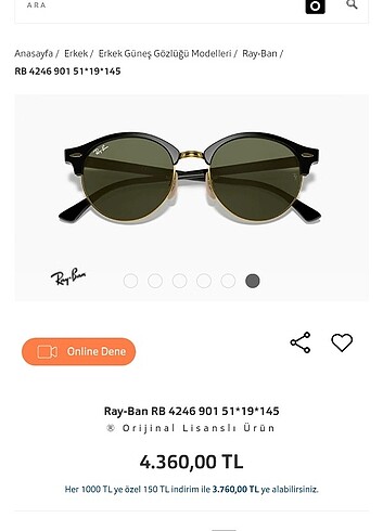 Ray-Ban Güneş gözlüğü 