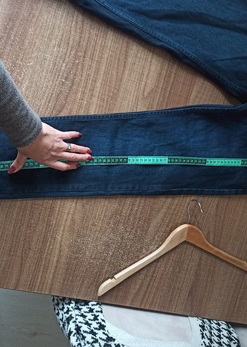 Koyu Lacivert Kadın Denim Pantolon - Görsel 7