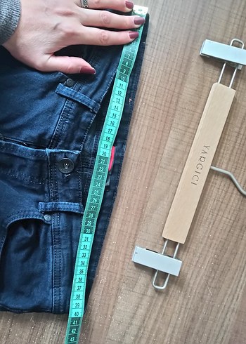 Koyu Lacivert Kadın Denim Pantolon - Görsel 6