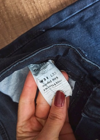 Koyu Lacivert Kadın Denim Pantolon - Görsel 5