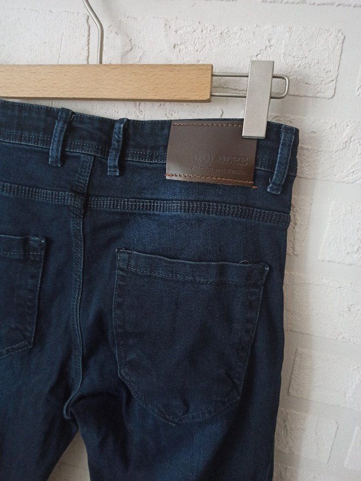 Koyu Lacivert Kadın Denim Pantolon - Görsel 3