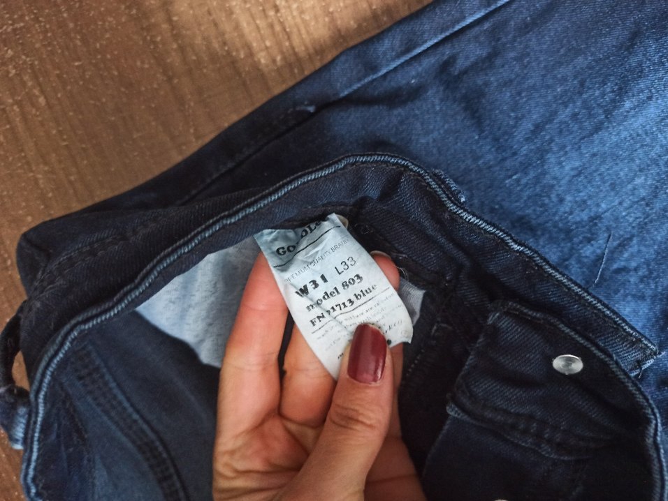 Koyu Lacivert Kadın Denim Pantolon - Görsel 5