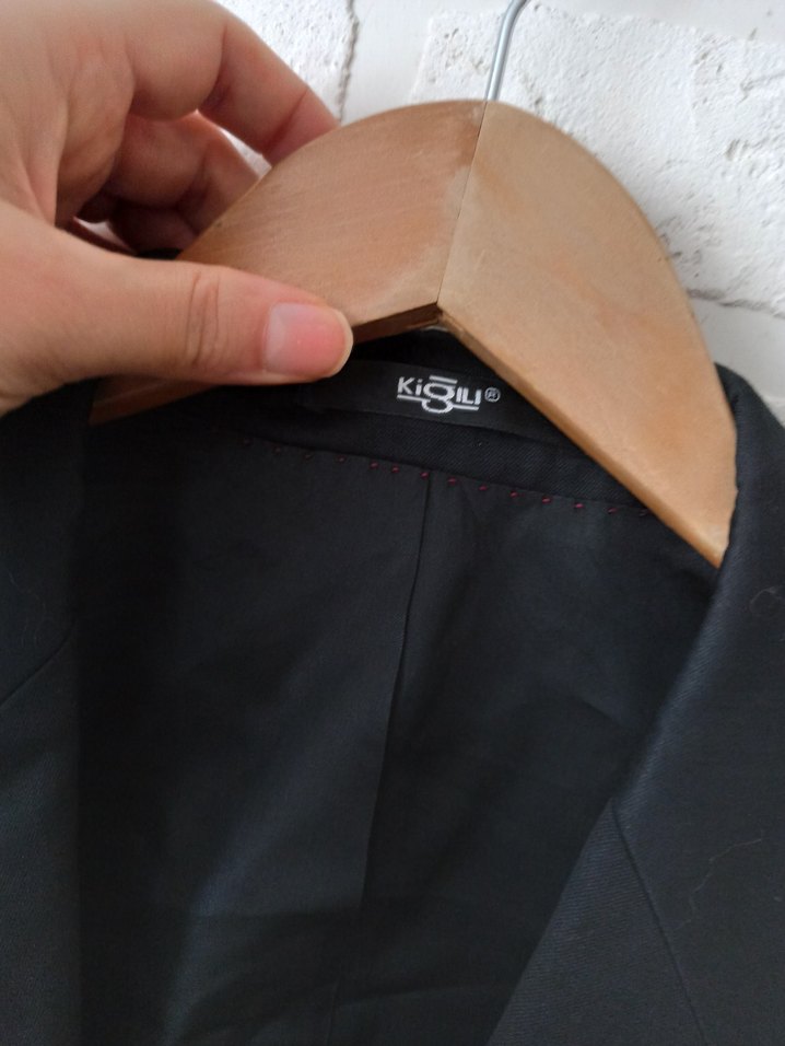 Kigili Siyah Düğmeli Erkek Ceket - Görsel 4