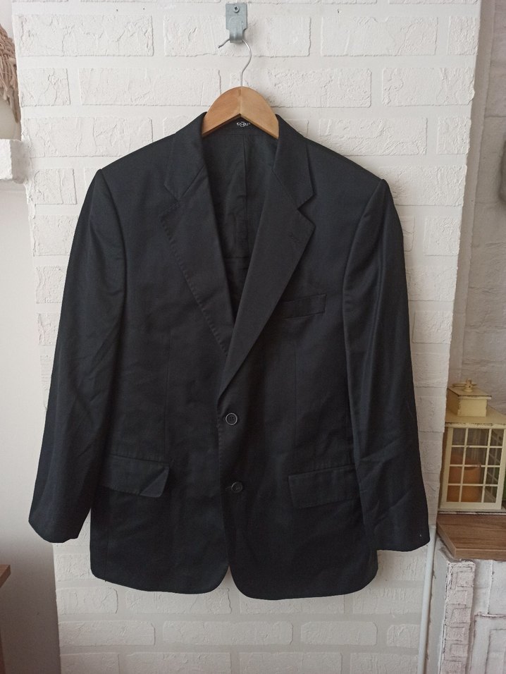 Kigili Siyah Düğmeli Erkek Ceket - Görsel 3