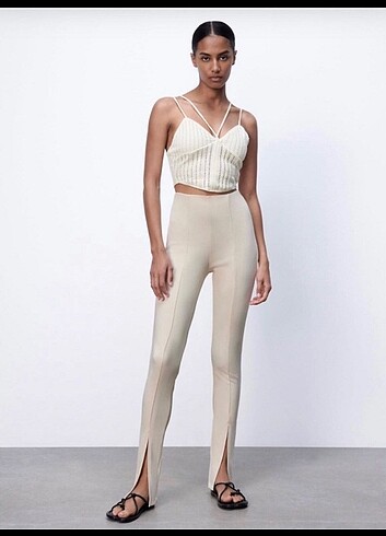 Zara yırtmaçlı tayt