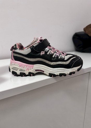 Kız Çocuk Pembe Yılan Desenli Spor Ayakkabı - Görsel 2