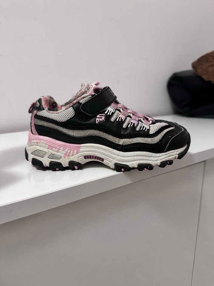 Kız Çocuk Pembe Yılan Desenli Spor Ayakkabı - Görsel 2