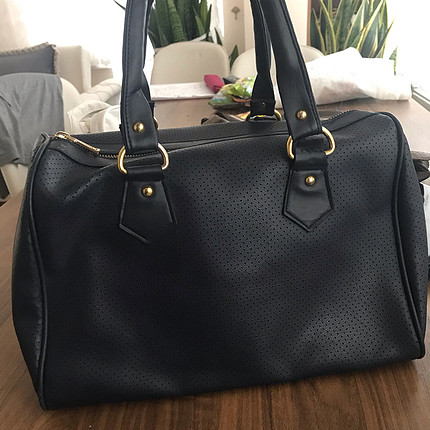 Zara Lacivert kol çanta